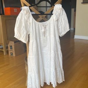 NEW WITH TAGS, White Mini Dress
